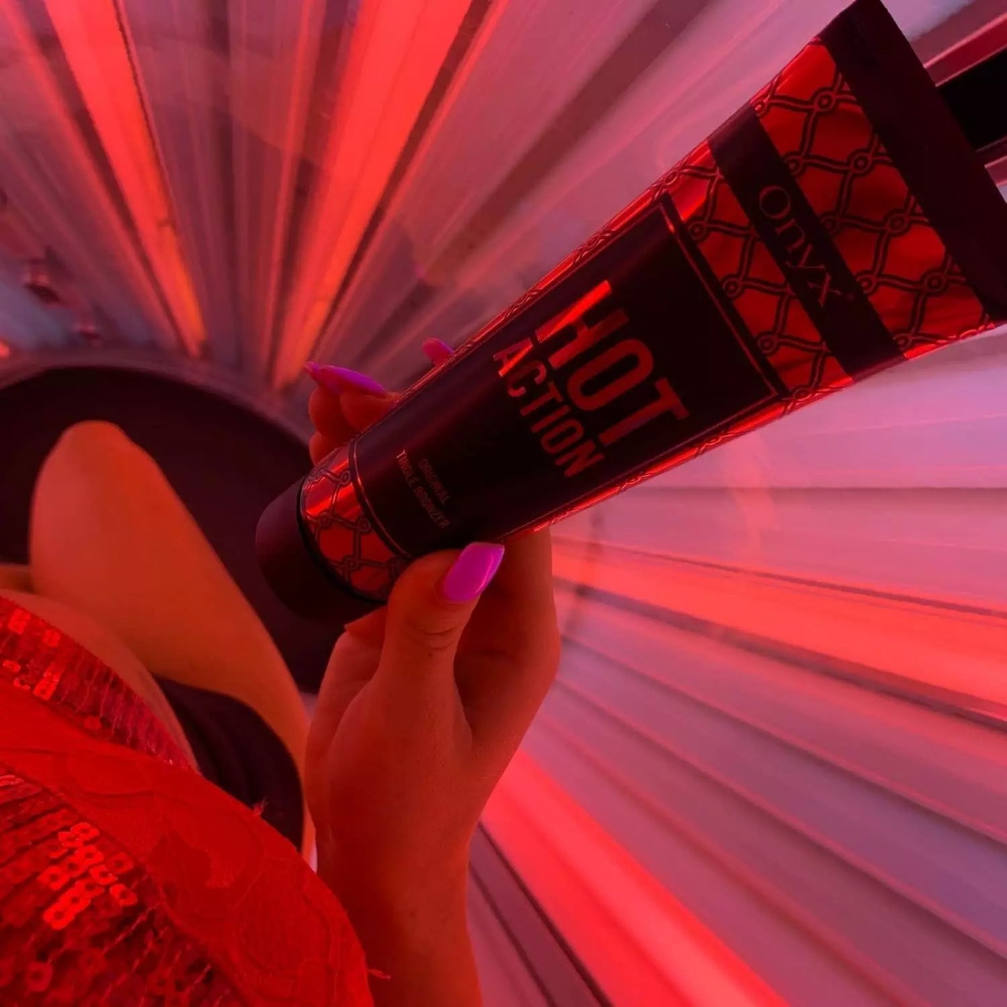 Onyx Hot Action solariumcreme mit tingle